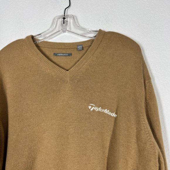 TaylorMade Golf Cashmere V-Neck Sweater XL Long Scotland - Picture 3 of 10